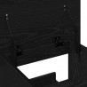 Podium Czarny Dąb 55 x 55 x 107 cm Materiał drewnopochodny