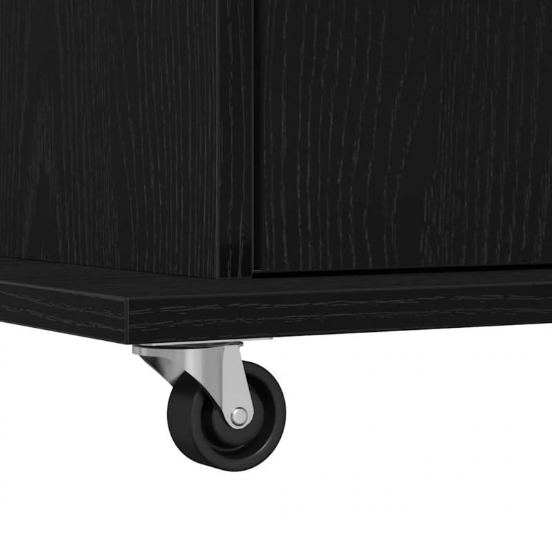 Podium Czarny Dąb 55 x 55 x 107 cm Materiał drewnopochodny