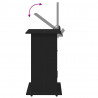 Podium Czarny Dąb 55 x 55 x 107 cm Materiał drewnopochodny