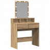 Toaletka dąb artisan 80 x 41 x 144.5 cm Materiał drewnopochodny