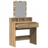 Toaletka dąb artisan 80 x 41 x 144.5 cm Materiał drewnopochodny