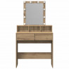 Toaletka dąb artisan 80 x 41 x 144.5 cm Materiał drewnopochodny