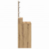 Toaletka dąb artisan 80 x 41 x 144.5 cm Materiał drewnopochodny