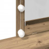 Toaletka dąb artisan 80 x 41 x 144.5 cm Materiał drewnopochodny