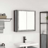 Szafka ścienna łazienkowa z lustrem szary dąb sonoma 60x21x60cm