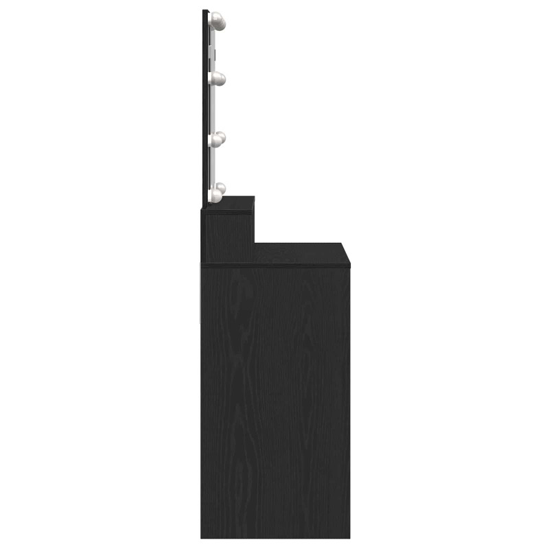 Toaletka Czarny dąb 80 x 41 x 144.5 cm Materiał drewnopochodny