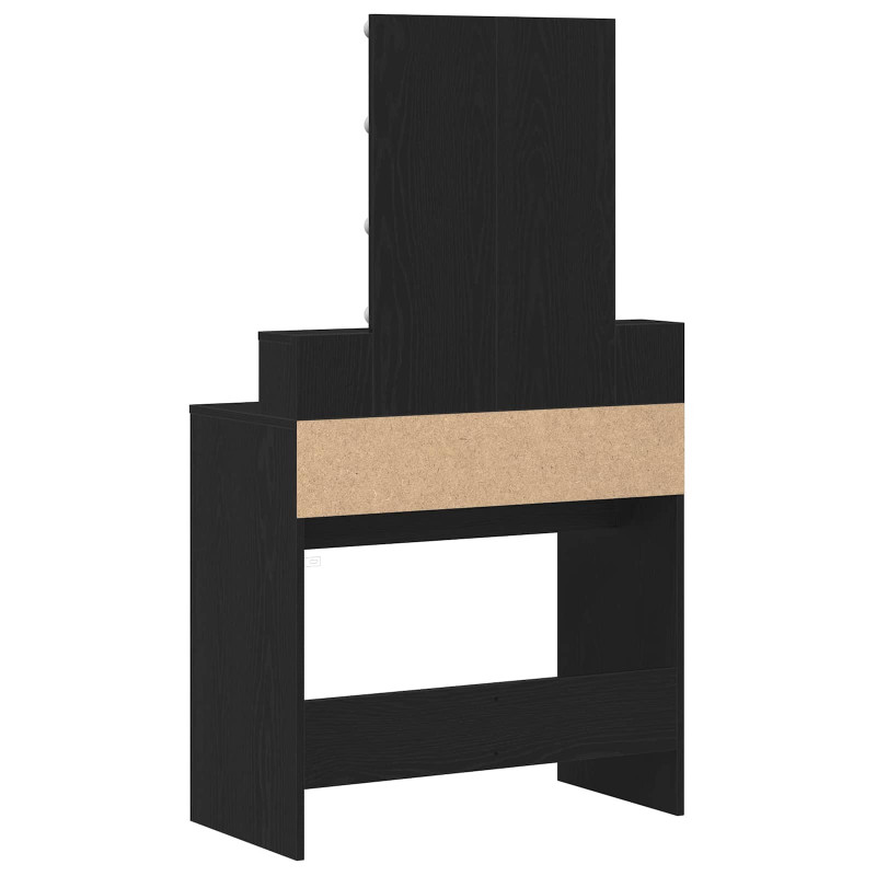 Toaletka Czarny dąb 80 x 41 x 144.5 cm Materiał drewnopochodny