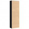 Regał biblioteczny Czarny Dąb 60x30x189 cm Drewno klejone