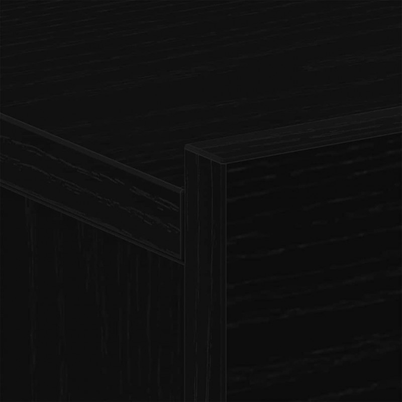 Szafka Nocna Czarny Dąb 40 x 30 x 30 cm Materiał drewnopochodny