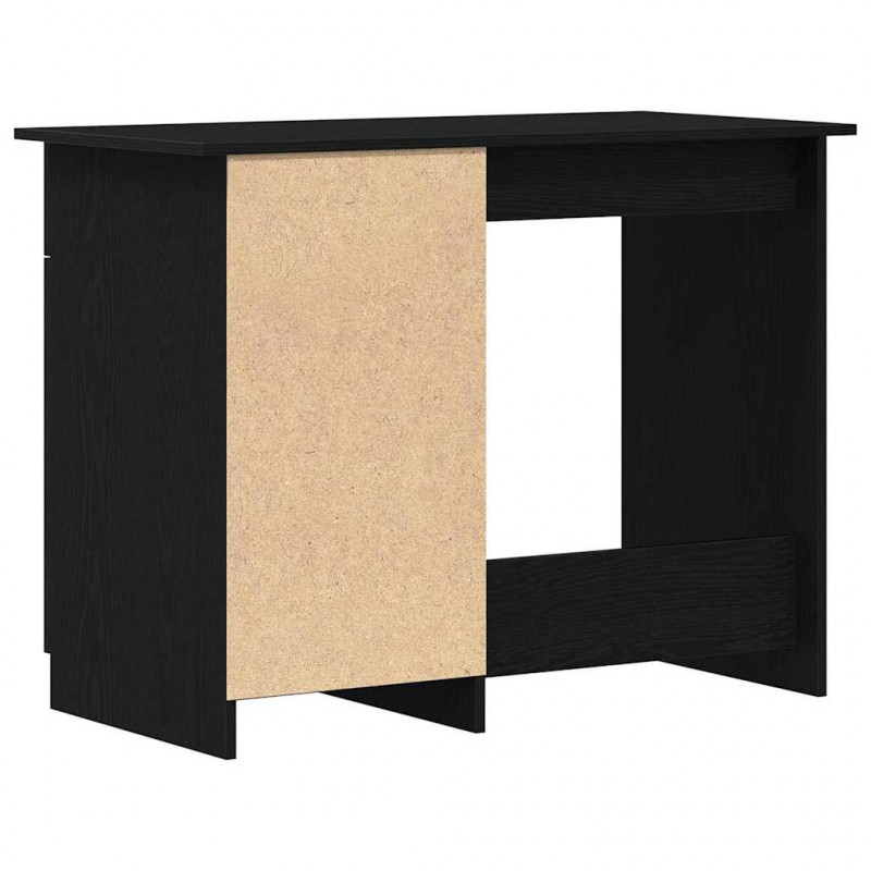 Biurko Czarny Dąb 100 x 50 x 76 cm Materiał drewnopochodny