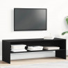 Szafka RTV Czarny Dąb 120x40x40 cm Drewno klejone