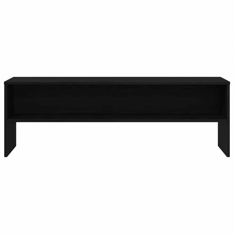 Szafka RTV Czarny Dąb 120x40x40 cm Drewno klejone