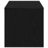 Szafka RTV Czarny Dąb 120x40x40 cm Drewno klejone