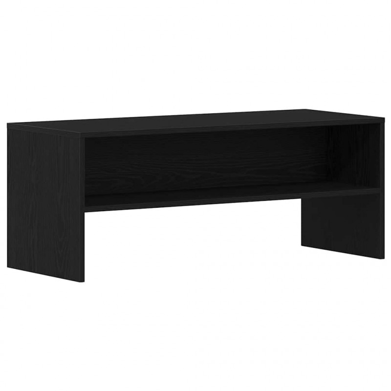 Szafka RTV Czarny Dąb 100x40x40 cm Drewno klejone