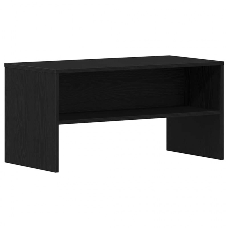 Szafka RTV Czarny Dąb 80x40x40 cm Drewno klejone