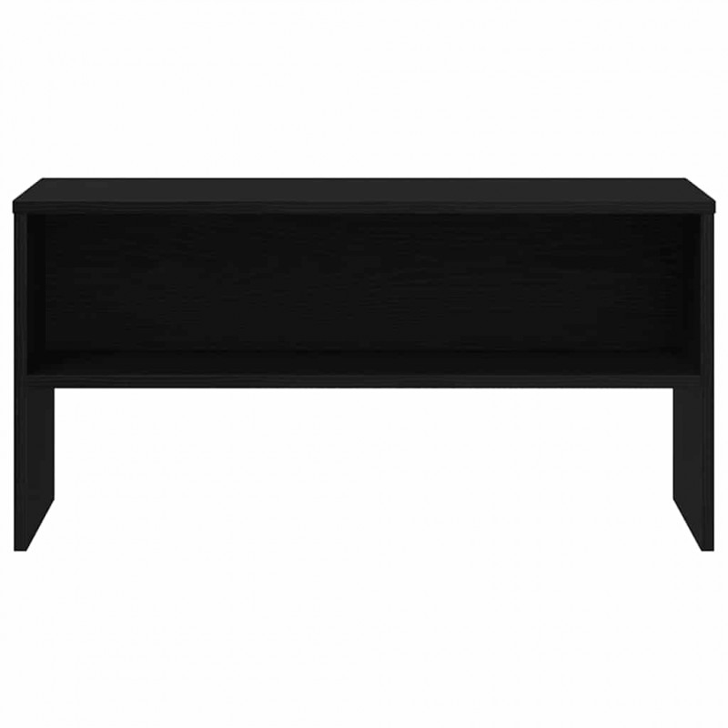 Szafka RTV Czarny Dąb 80x40x40 cm Drewno klejone