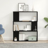 Regał biblioteczny Czarny Dąb 80x24x96 cm Drewno klejone