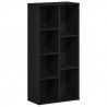Regał biblioteczny, czarny dąb, 50x25x104 cm