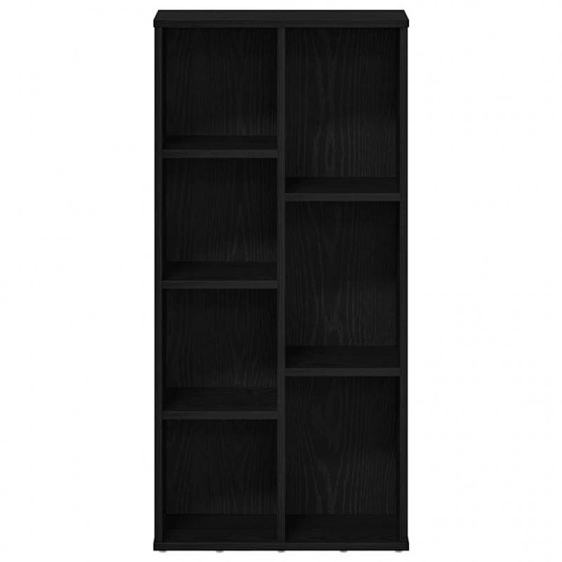 Regał biblioteczny, czarny dąb, 50x25x104 cm