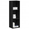 Regał biblioteczny Czarny Dąb 36x30x114 cm Drewno klejone