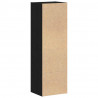Regał biblioteczny Czarny Dąb 36x30x114 cm Drewno klejone