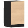 Szafka Nocna z szufladą 2 pcs Czarny Dąb 40 x 35 x 65 cm
