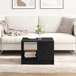 Stolik kawowy with Drawer Czarny dąb 50 x 50 x 36 cm