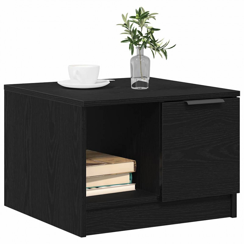 Stolik kawowy with Drawer Czarny dąb 50 x 50 x 36 cm