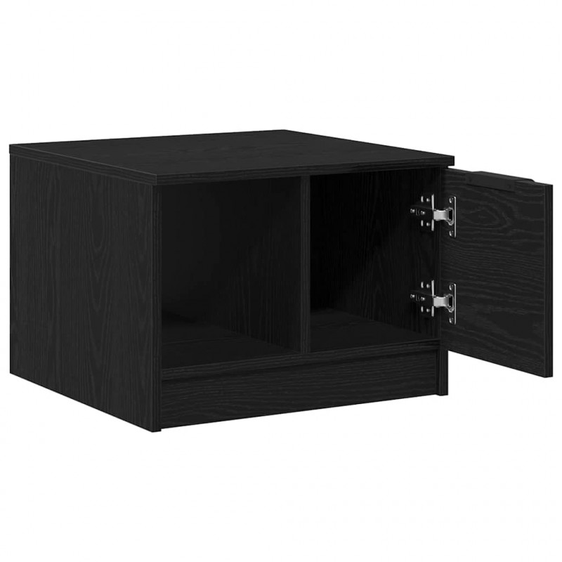 Stolik kawowy with Drawer Czarny dąb 50 x 50 x 36 cm
