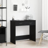 Biurko Czarny Dąb 80 x 40 x 75 cm Materiał drewnopochodny