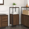 Szafka łazienkowa z półkami, brązowy dąb, 36x35x95 cm