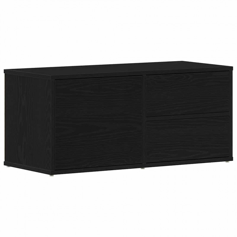 Szafka pod telewizor z szufladą Czarny Dąb 80 x 34 x 36 cm