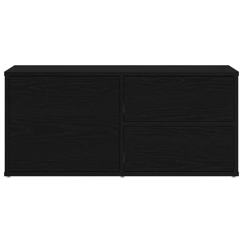Szafka pod telewizor z szufladą Czarny Dąb 80 x 34 x 36 cm