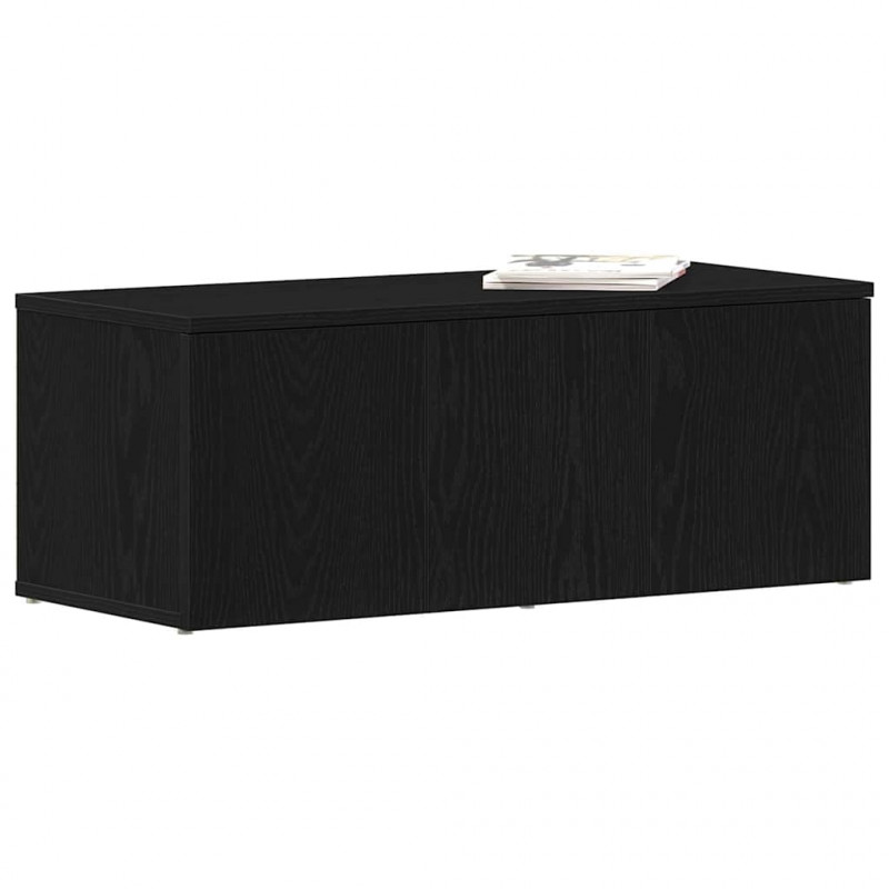 Szafka pod telewizor z szufladą Czarny Dąb 80x34x30 cm