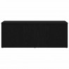 Szafka pod telewizor z szufladą Czarny Dąb 80x34x30 cm
