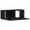 Szafka pod telewizor Czarny Dąb 80 x 30 x 30 cm