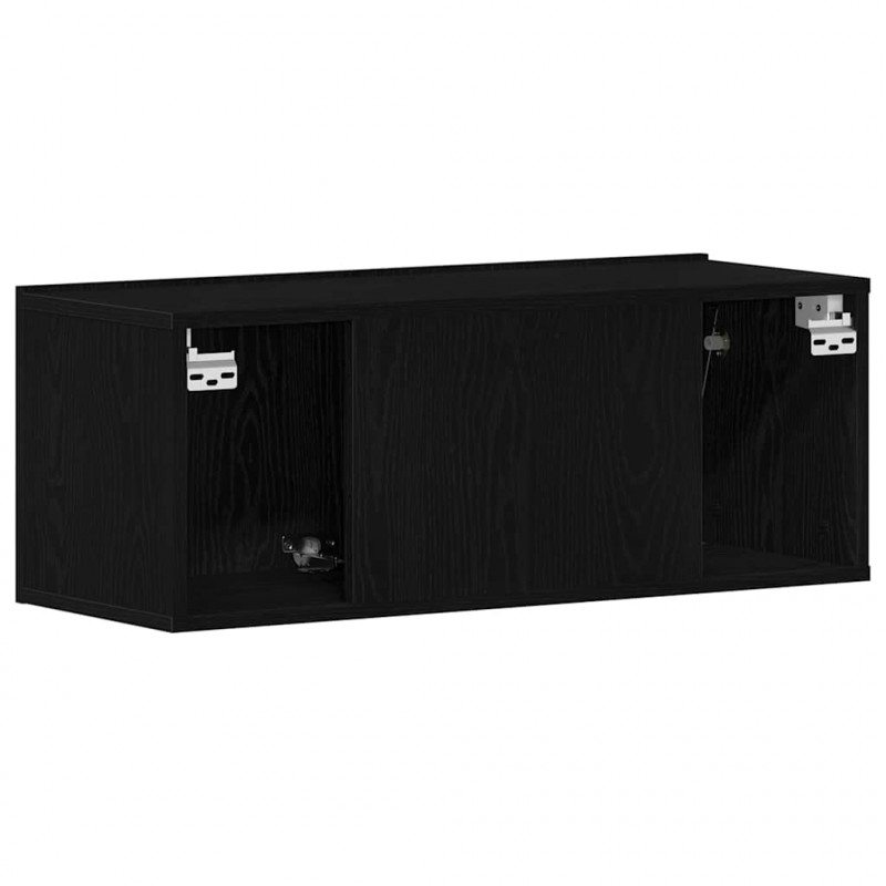 Szafka pod telewizor Czarny Dąb 80 x 30 x 30 cm