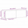 Szafka pod telewizor Czarny Dąb 100 x 30 x 30 cm