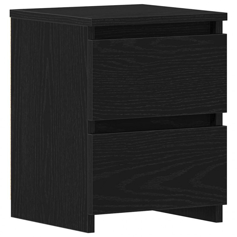 Szafka Nocna Czarny Dąb 30 x 30 x 40 cm Materiał drewnopochodny
