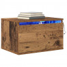 Ścienny stolik nocny z szufladą Stare drewno 50 x 36 x 30 cm