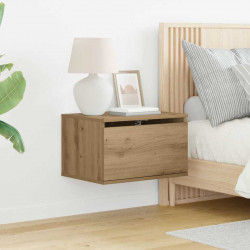 Ścienny stolik nocny 2 pcs Dąb rzemieślniczy 50 x 36 x 30 cm