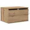 Ścienny stolik nocny 2 pcs Dąb rzemieślniczy 50 x 36 x 30 cm