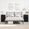 Szafka Nocna z szufladą 2 pcs Czarny Dąb 40 x 65 x 65 cm