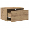 Ścienny stolik nocny 2 pcs Dąb rzemieślniczy 50 x 36 x 30 cm