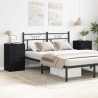 Szafka Nocna z szufladą 2 pcs Czarny Dąb 40 x 65 x 65 cm