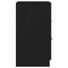 Szafka Nocna z szufladą 2 pcs Czarny Dąb 40 x 65 x 65 cm