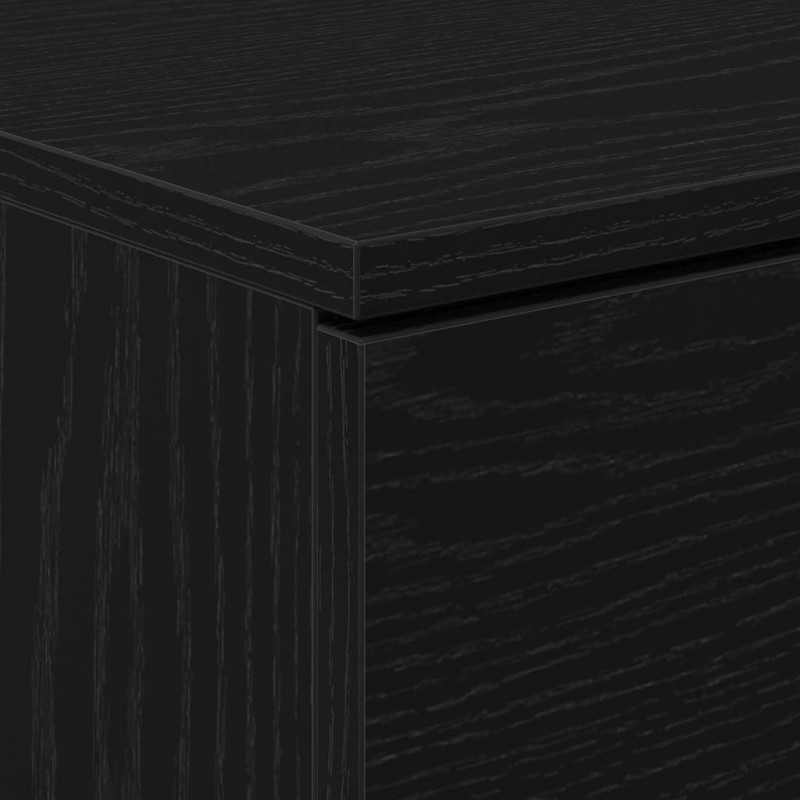 Szafka Nocna z szufladą 2 pcs Czarny Dąb 40 x 65 x 65 cm