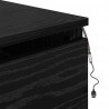 Ścienny stolik nocny 2 pcs Czarny Dąb 50 x 36 x 30 cm