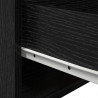 Ścienny stolik nocny 2 pcs Czarny Dąb 50 x 36 x 30 cm