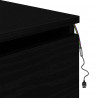 Ścienny stolik nocny 2 pcs Czarny Dąb 50 x 36 x 30 cm